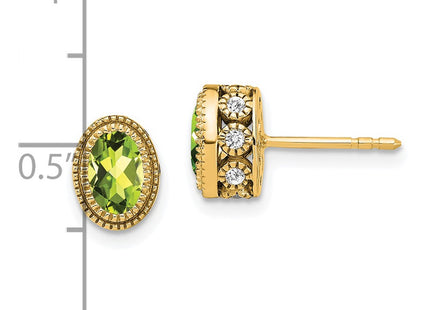14k Yellow Gold Earrings Style EM7093 - Classique Jewelry Inc.