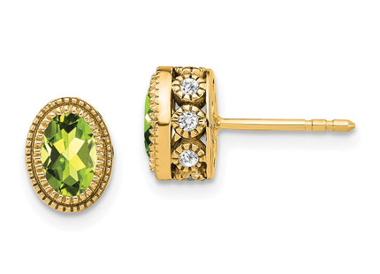14k Yellow Gold Earrings Style EM7093 - Classique Jewelry Inc.