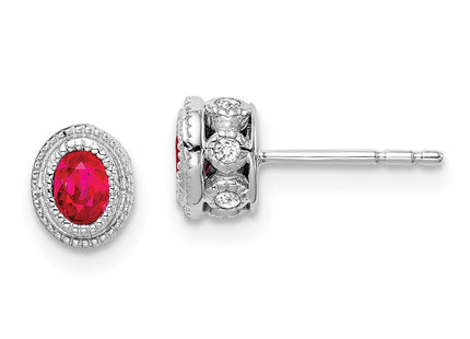 14K gold diamond earrings