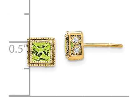 14k Yellow Gold Earrings Style EM7096 - Classique Jewelry Inc.