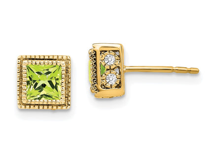 14k Yellow Gold Earrings Style EM7096 - Classique Jewelry Inc.