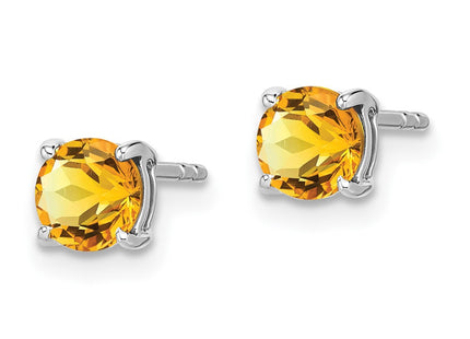 14k White Gold Earrings Style EM7097 - Classique Jewelry Inc.