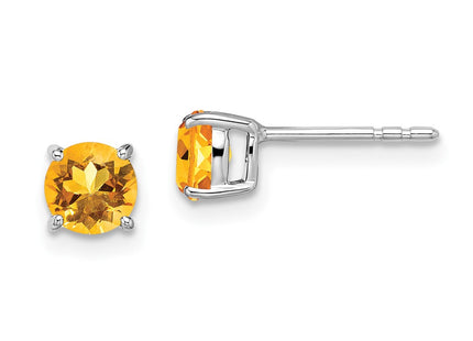 14k White Gold Earrings Style EM7097 - Classique Jewelry Inc.