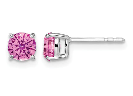 14K white gold sapphire earrings