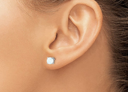 14k White Gold Earrings Style EM7097 - Classique Jewelry Inc.