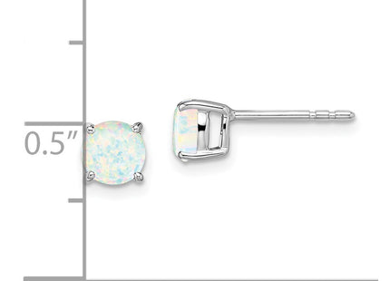 14k White Gold Earrings Style EM7097 - Classique Jewelry Inc.