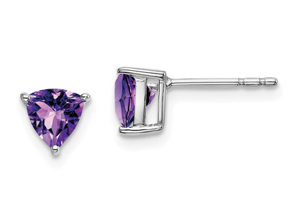 14k White Gold Earrings Style EM7100 - Classique Jewelry Inc.