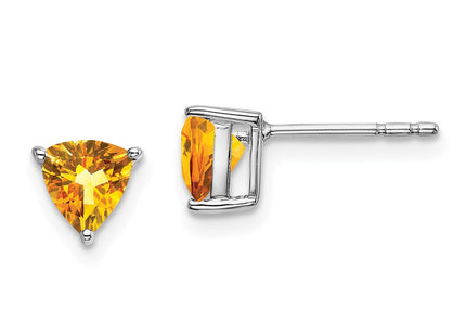 14k White Gold Earrings Style EM7100 - Classique Jewelry Inc.