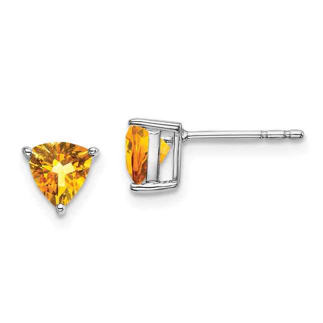 14k White Gold Earrings Style EM7100 - Classique Jewelry Inc.