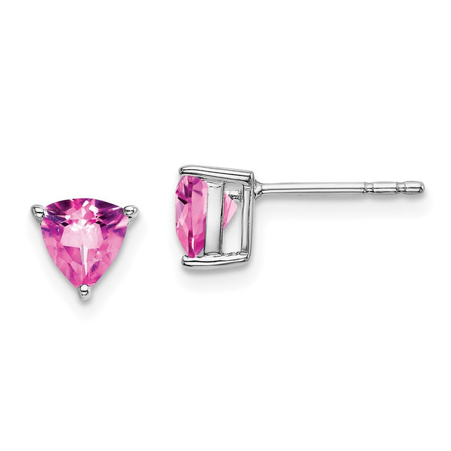 14k White Gold Earrings Style EM7100 - Classique Jewelry Inc.