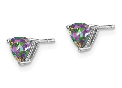 14k White Gold Earrings Style EM7100 - Classique Jewelry Inc.