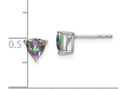 14k White Gold Earrings Style EM7100 - Classique Jewelry Inc.