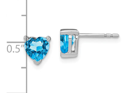 14k White Gold Earrings Style EM7101 - Classique Jewelry Inc.