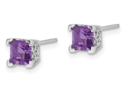 14k White Gold Earrings Style EM7102 - Classique Jewelry Inc.
