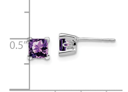 14k White Gold Earrings Style EM7102 - Classique Jewelry Inc.