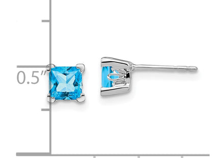 14k White Gold Earrings Style EM7102 - Classique Jewelry Inc.