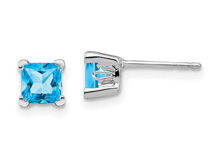 14k White Gold Earrings Style EM7102 - Classique Jewelry Inc.