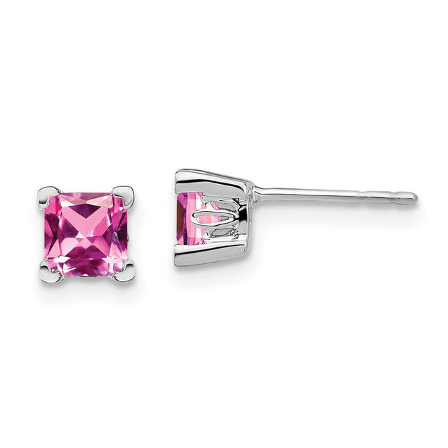 14k White Gold Earrings Style EM7102 - Classique Jewelry Inc.