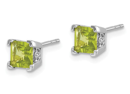 14k White Gold Earrings Style EM7102 - Classique Jewelry Inc.