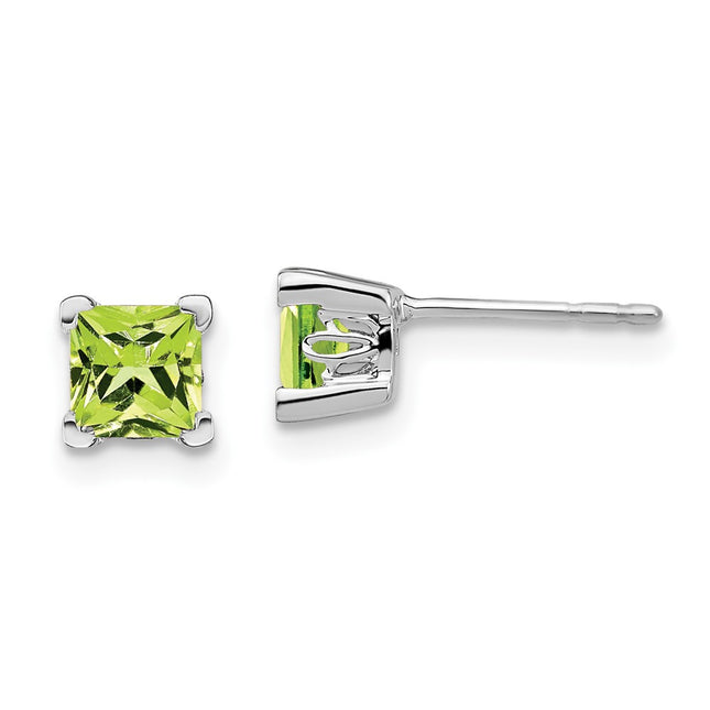 14k White Gold Earrings Style EM7102 - Classique Jewelry Inc.