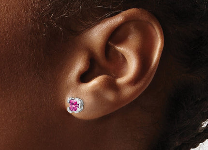 14k White Gold Earrings Style EM7107 - Classique Jewelry Inc.