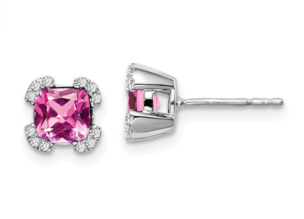 14k White Gold Earrings Style EM7107 - Classique Jewelry Inc.