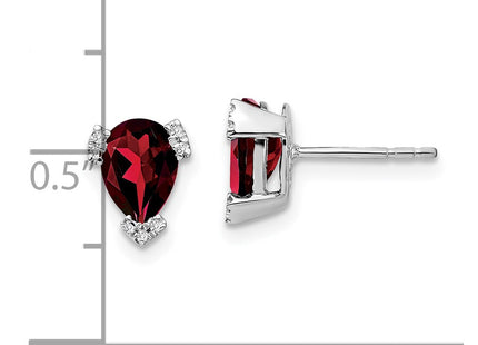 14k White Gold Earrings Style EM7108 - Classique Jewelry Inc.