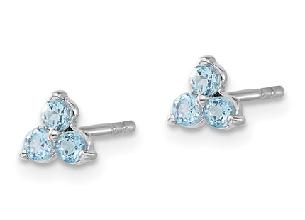 14k White Gold Earrings Style EM7119 - Classique Jewelry Inc.