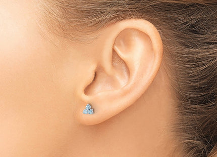 14k White Gold Earrings Style EM7119 - Classique Jewelry Inc.