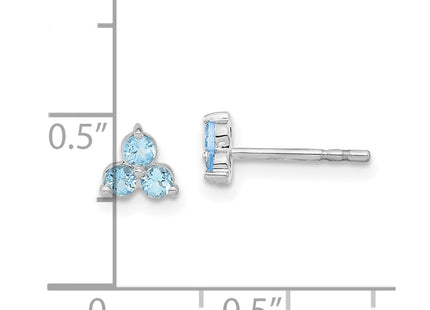 14k White Gold Earrings Style EM7119 - Classique Jewelry Inc.