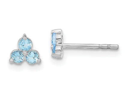 14k White Gold Earrings Style EM7119 - Classique Jewelry Inc.
