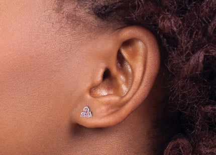 14k White Gold Earrings Style EM7119 - Classique Jewelry Inc.