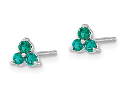 14k White Gold Earrings Style EM7119 - Classique Jewelry Inc.