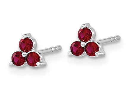 14k White Gold Earrings Style EM7119 - Classique Jewelry Inc.