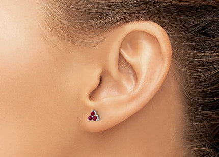 14k White Gold Earrings Style EM7119 - Classique Jewelry Inc.