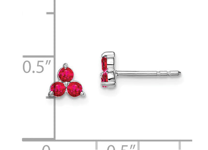 14k White Gold Earrings Style EM7119 - Classique Jewelry Inc.