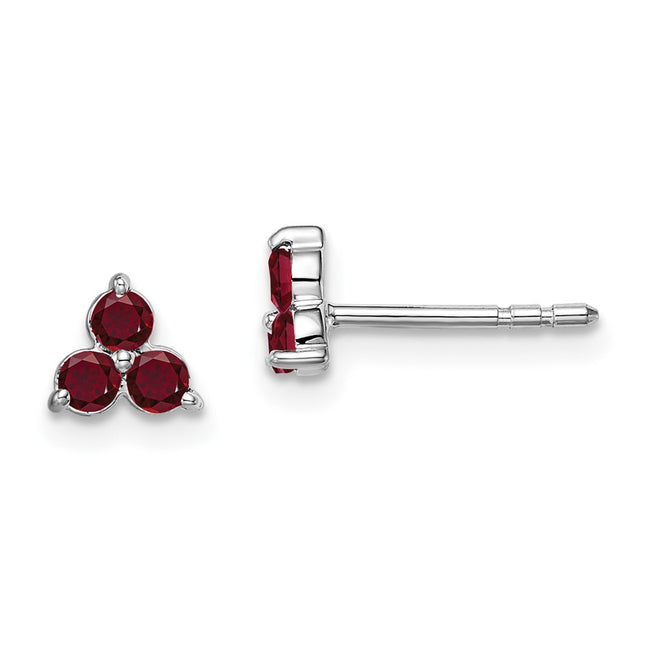 14k White Gold Earrings Style EM7119 - Classique Jewelry Inc.