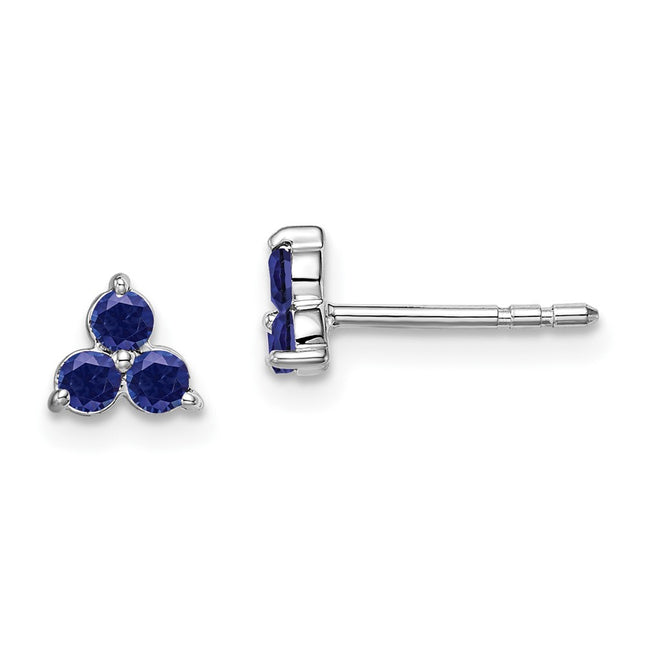 14k White Gold Earrings Style EM7119 - Classique Jewelry Inc.