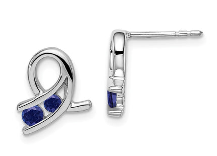 14k White Gold Earrings Style EM7120 - Classique Jewelry Inc.
