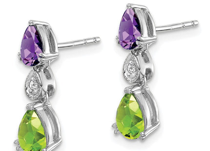 14k White Gold Earrings Style EM7131 - Classique Jewelry Inc.