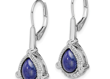 14k White Gold Earrings Style EM7138 - Classique Jewelry Inc.
