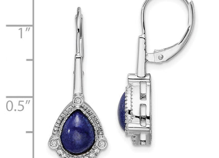 14k White Gold Earrings Style EM7138 - Classique Jewelry Inc.
