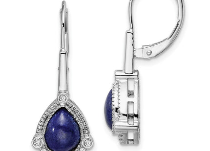 14k White Gold Earrings Style EM7138 - Classique Jewelry Inc.