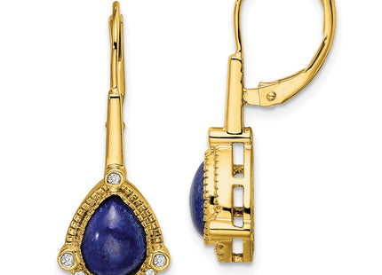 14k Yellow Gold Earrings Style EM7138 - Classique Jewelry Inc.