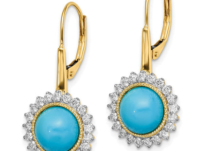 14k Yellow Gold Earrings Style EM7139 - Classique Jewelry Inc.