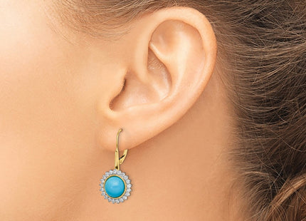 14k Yellow Gold Earrings Style EM7139 - Classique Jewelry Inc.