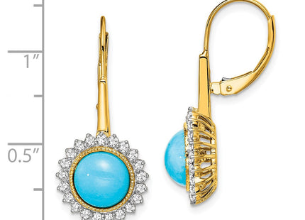 14k Yellow Gold Earrings Style EM7139 - Classique Jewelry Inc.