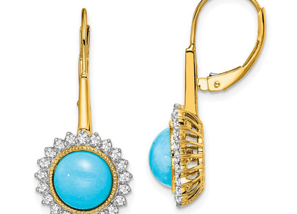 14k Yellow Gold Earrings Style EM7139 - Classique Jewelry Inc.