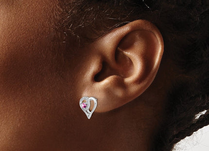14k White Gold Earrings Style EM7173 - Classique Jewelry Inc.
