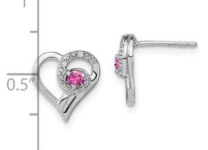 14k White Gold Earrings Style EM7173 - Classique Jewelry Inc.